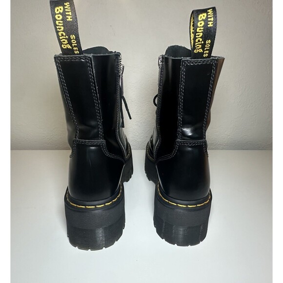 DR. MARTENS Jadon Max Black Buttero Leather Platform Ankle Boots Women's 10 - Picture 2 of 14